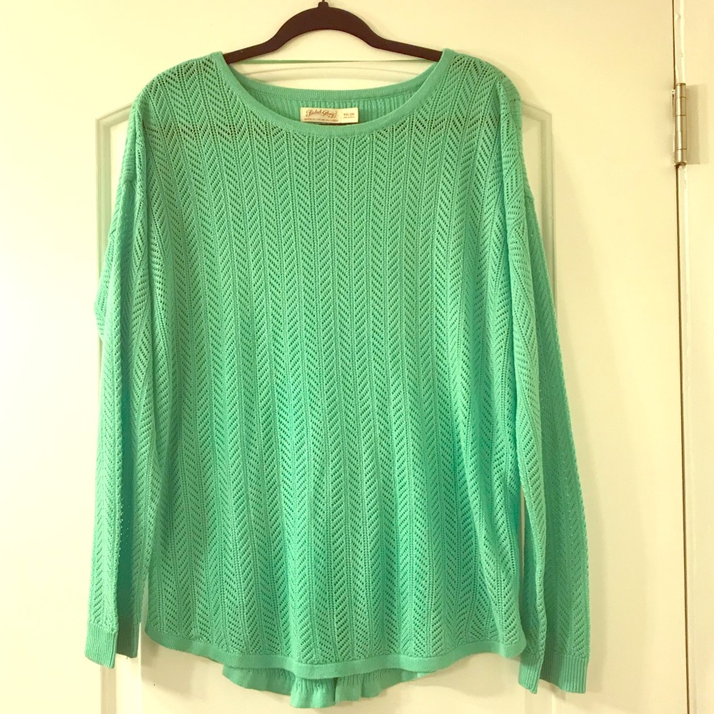 Fashion sweater in Mint Green